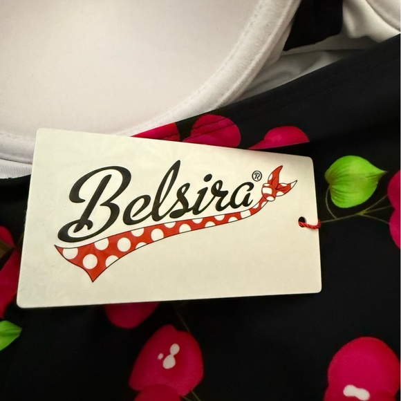 NWT -  Belsira 1950's Cherry Swimsuit - Picture 10 of 12